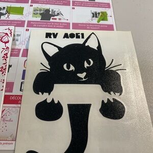 Black Cat Wall Decal